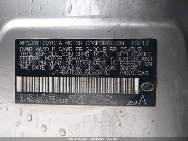 JTHBA1D26J5063470 Lexus IS 300