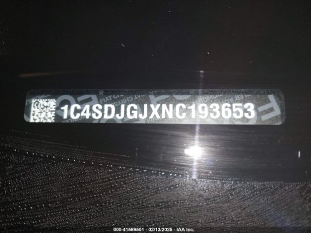 1C4SDJGJXNC193653 Dodge Durango Srt 392 Awd