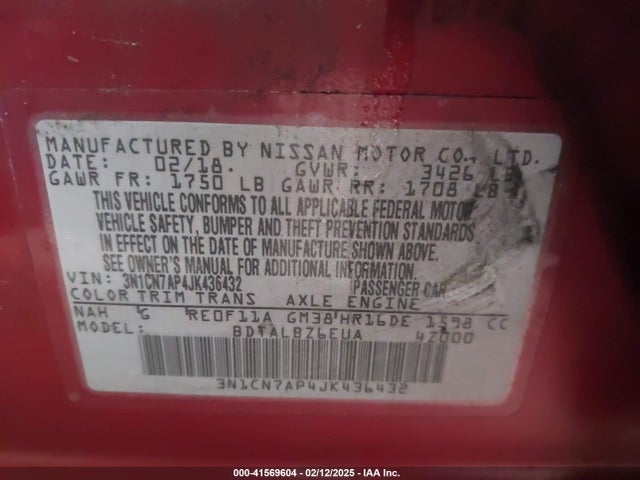 Nissan Versa 1.6 Sv 2018 3N1CN7AP4JK436432 Image 9