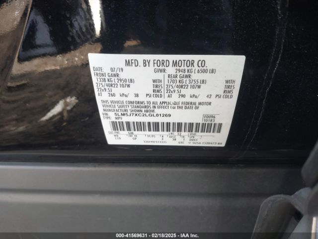 2020 LINCOLN AVIATOR 5LM5J7XC2LGL01269 Photo 8