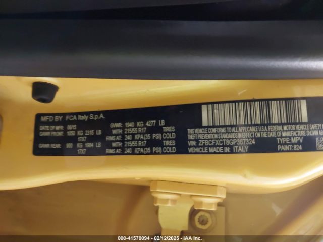 ZFBCFXCT8GP367324 Fiat 500x Trekking