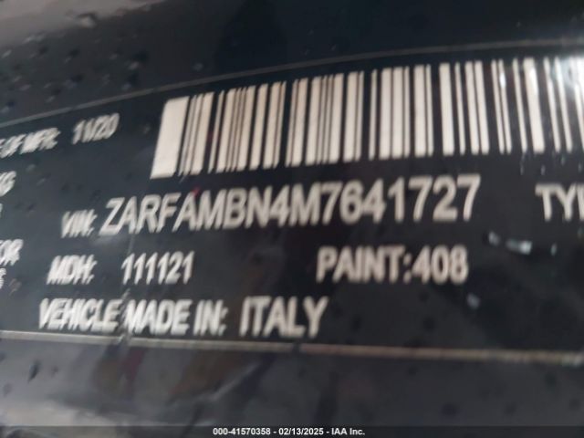 2021 ALFA ROMEO GIULIA ZARFAMBN4M7641727 Photo 8