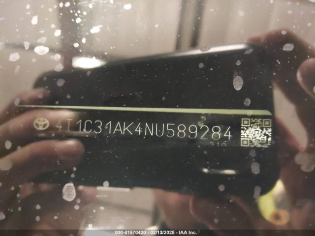 4T1C31AK4NU589284 Toyota Camry Le Hybrid