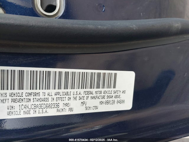 Jeep Compass Sport 2014 1C4NJCBA3ED602336 Image 9
