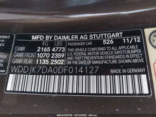 2013 MERCEDES-BENZ SL 550 WDDJK7DA0DF014127 Photo 8