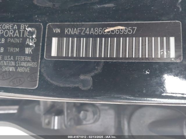 KNAFZ4A86G5569957 KIA FORTE EX