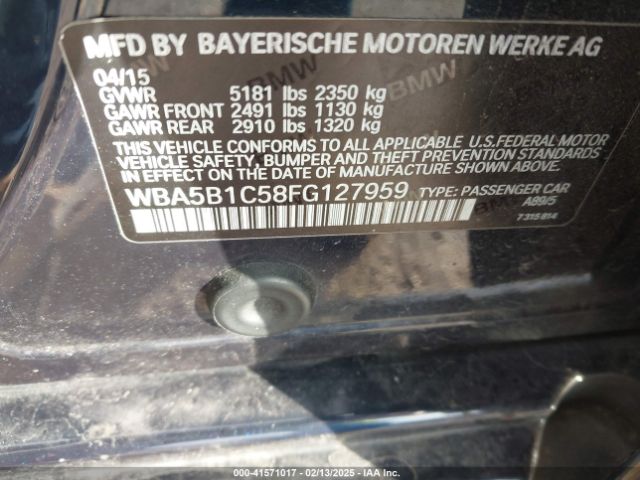 WBA5B1C58FG127959 BMW 535i