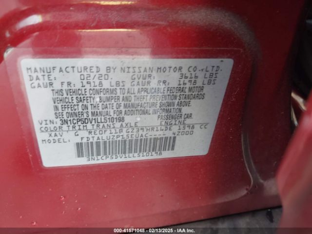 3N1CP5DV1LL510198 Nissan Kicks Sr Xtronic Cvt