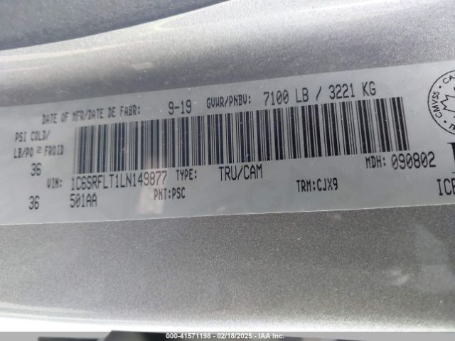 2020 RAM 1500 1C6SRFLT1LN149877 Photo 8