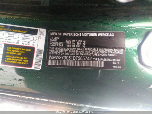 2013 MINI ROADSTER WMWSY3C51DT565742 Photo 8