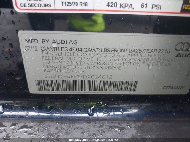 2013 AUDI A3 WAUKEAFM7DA024612 Photo 8