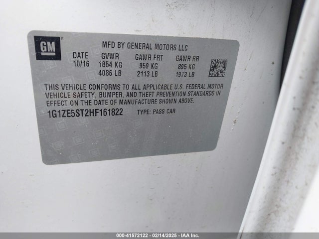 Chevrolet MALIBU 1LT 2017 1G1ZE5ST2HF161822 Image 9