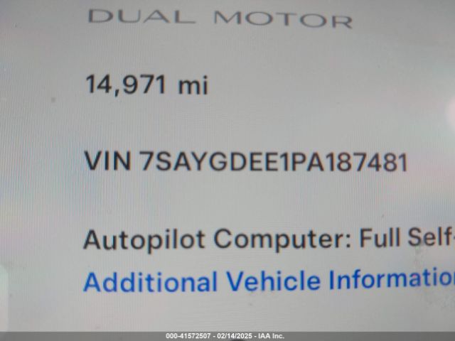 2023 TESLA MODEL Y 7SAYGDEE1PA187481 Photo 8