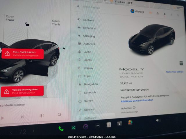 7SAYGAEE2PF905136 Tesla Model Y Awd/long Range Dual Motor All-wheel Drive