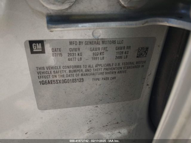 1G6AE5SX0G0103123 Cadillac Ats Premium Collection