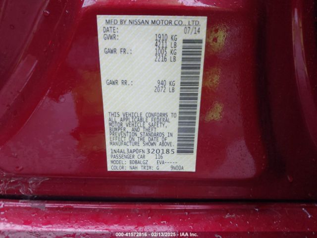 1N4AL3AP0FN320185 Nissan Altima