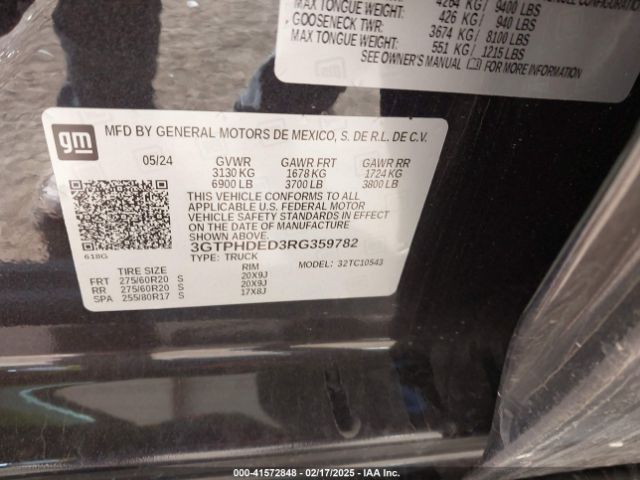 3GTPHDED3RG359782 GMC Sierra 1500 2wd  Short Box Slt