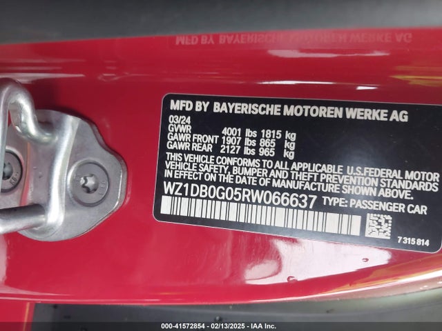 WZ1DB0G05RW066637 Toyota Gr Supra 3.0 Premium