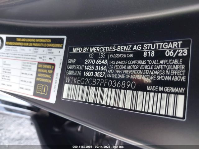 W1KEG2CB7PF036890 Mercedes-Benz Eqe 500 4matic+