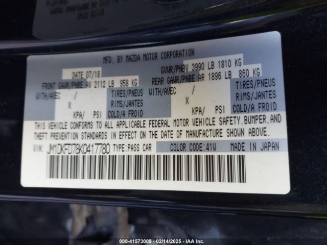 JM1DKFD78K0417780 Mazda Cx-3 Grand Touring