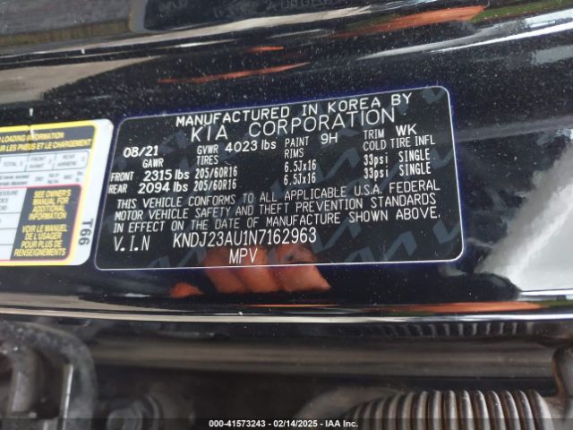 KNDJ23AU1N7162963 KIA SOUL LX