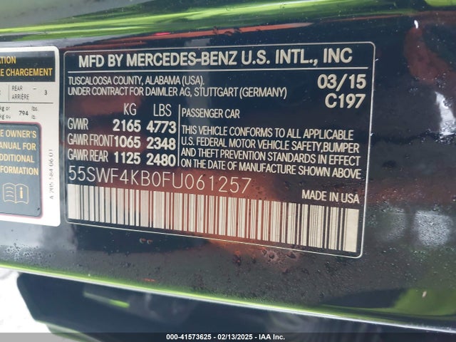 55SWF4KB0FU061257 Mercedes-Benz C 300 4matic/luxury 4matic/sport 4matic