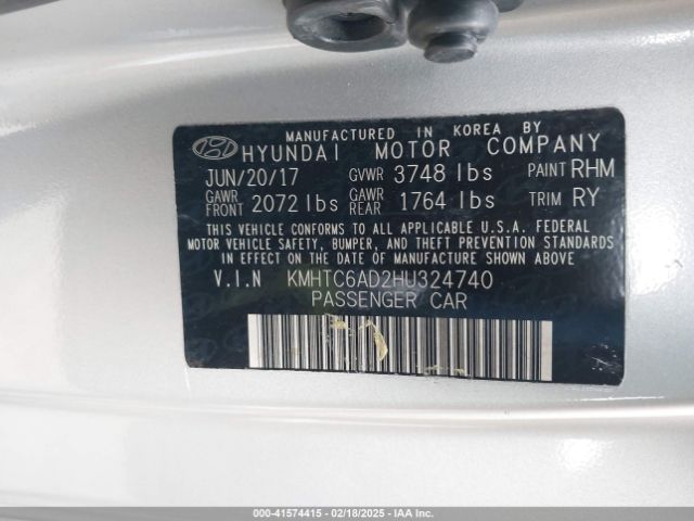 KMHTC6AD2HU324740 Hyundai Veloster Value Edition