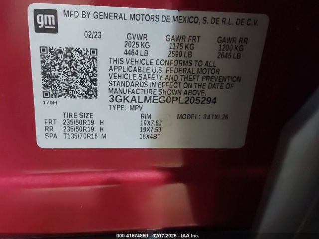 3GKALMEG0PL205294 GMC Terrain Fwd Sle