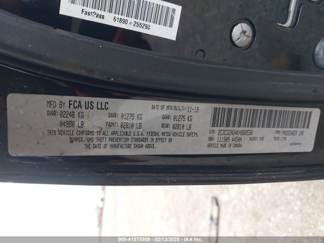 Dodge Challenger Sxt 2019 2C3CDZAG4KH560530 Image 9