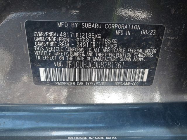 JF1GUHJC0R8281361 Subaru Impreza Rs 5-door