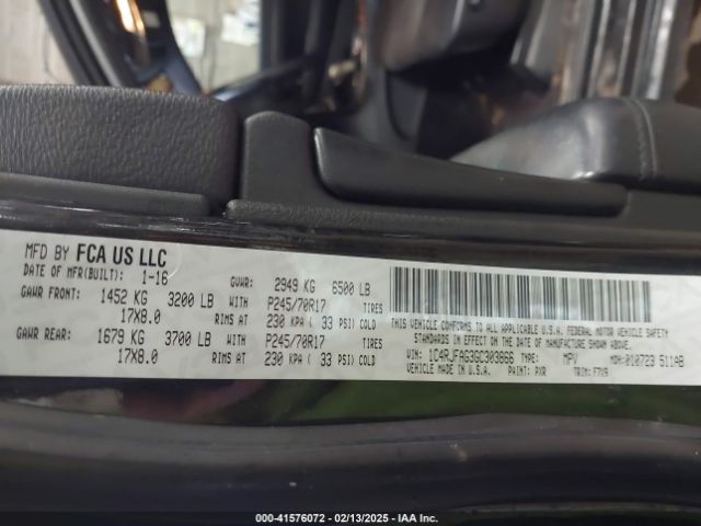 1C4RJFAG3GC303866 Jeep Grand Cherokee Laredo