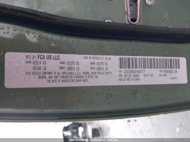 2C3CDXBG2KH522717 Dodge Charger Sxt Rwd