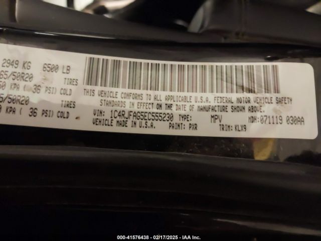 1C4RJFAG5EC555230 Jeep Grand Cherokee Altitude
