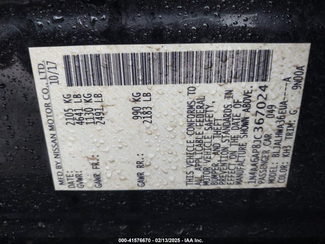 1N4AA6AP8JC367024 Nissan Maxima 3.5 Platinum