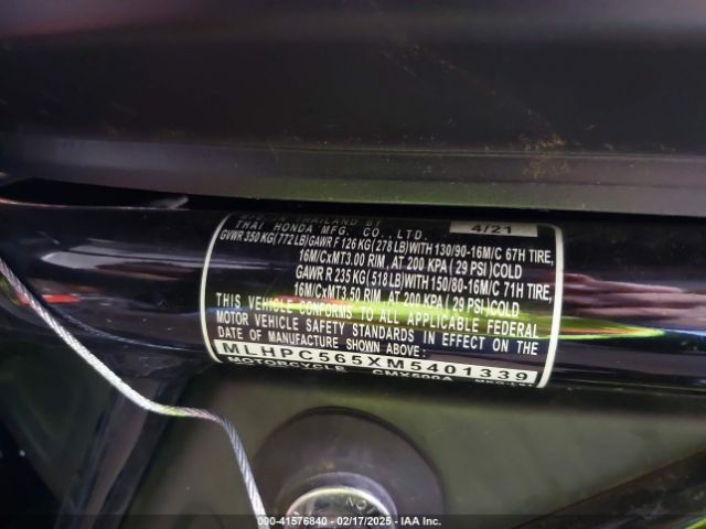 2021 HONDA CMX500 MLHPC565XM5401339 Photo 9