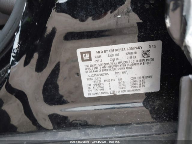 KL4CJASM4NB537685 Buick Encore Fwd Preferred