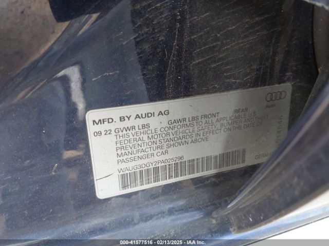 WAUG3DGY2PA025296 Audi S3 Premium Tfsi Quattro S Tronic