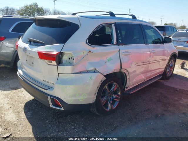 5TDDZRFH0KS969404 Toyota Highlander Limited Platinum