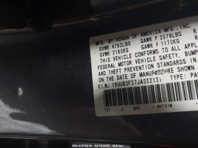 2018 ACURA TLX 19UUB3F37JA002131 Photo 8