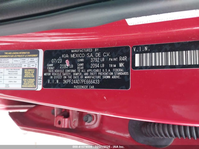 KIA Forte Lxs 2023 3KPF24AD7PE666433 Image 9