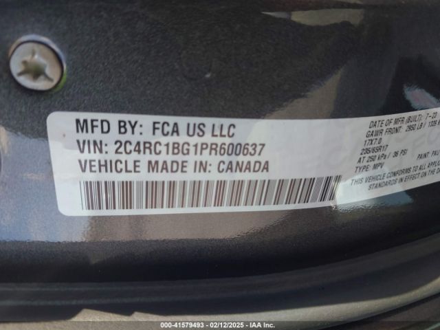 2023 CHRYSLER PACIFICA 2C4RC1BG1PR600637 Photo 8