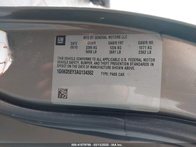 2010 CADILLAC DTS 1G6KD5EY3AU134362 Photo 8
