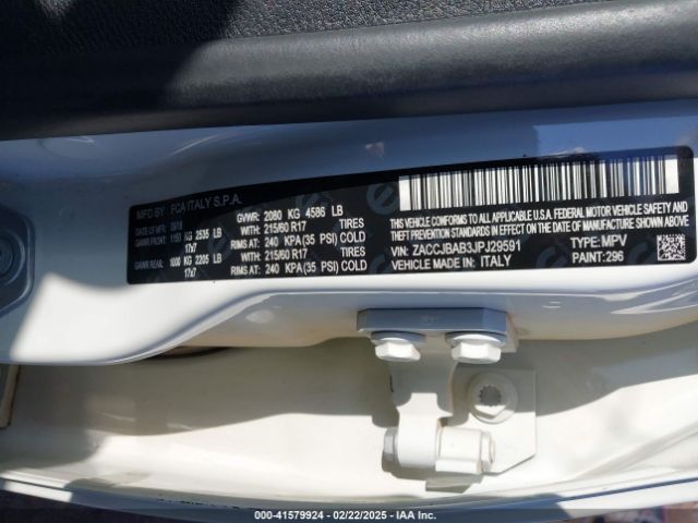 ZACCJBAB3JPJ29591 Jeep Renegade Sport 4x4