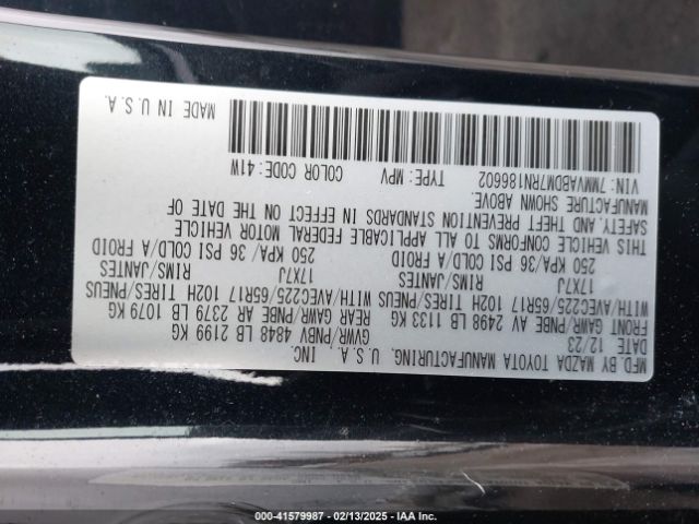 7MMVABDM7RN186602 Mazda Cx-50 2.5 S Premium