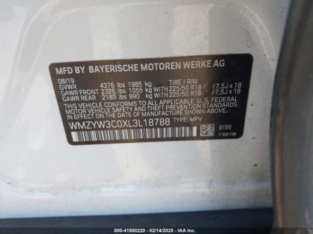 WMZYW3C0XL3L18788 Mini Countryman Cooper
