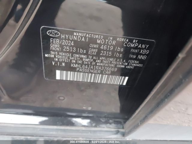 KMHL64JA1RA376669 Hyundai SONATA SEL