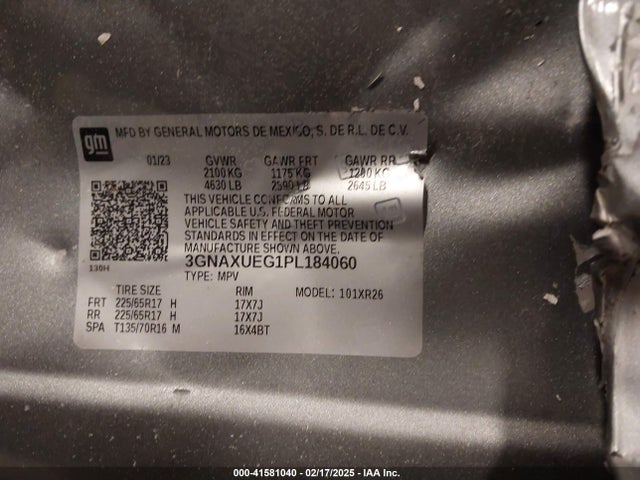 Chevrolet Equinox Awd Lt 2023 3GNAXUEG1PL184060 Image 9