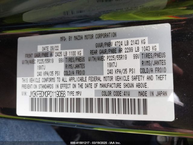 JM3KFBDM0P0119068 Mazda Cx-5 2.5 S Premium