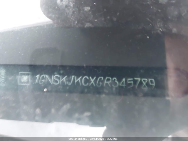 1GNSKJKCXGR345789 Chevrolet Suburban Ltz