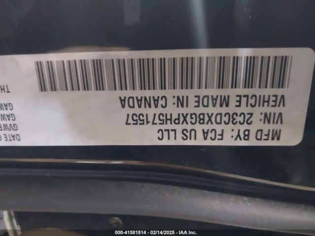 2C3CDXBGXPH571557 Dodge Charger Sxt